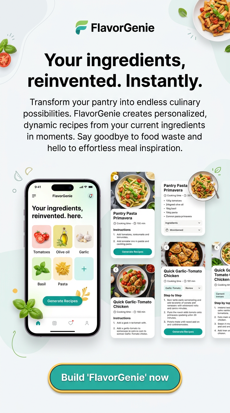 Your ingredients, reinvented. Instantly.