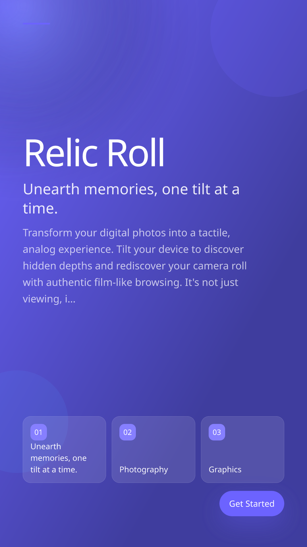 Unearth memories, one tilt at a time.