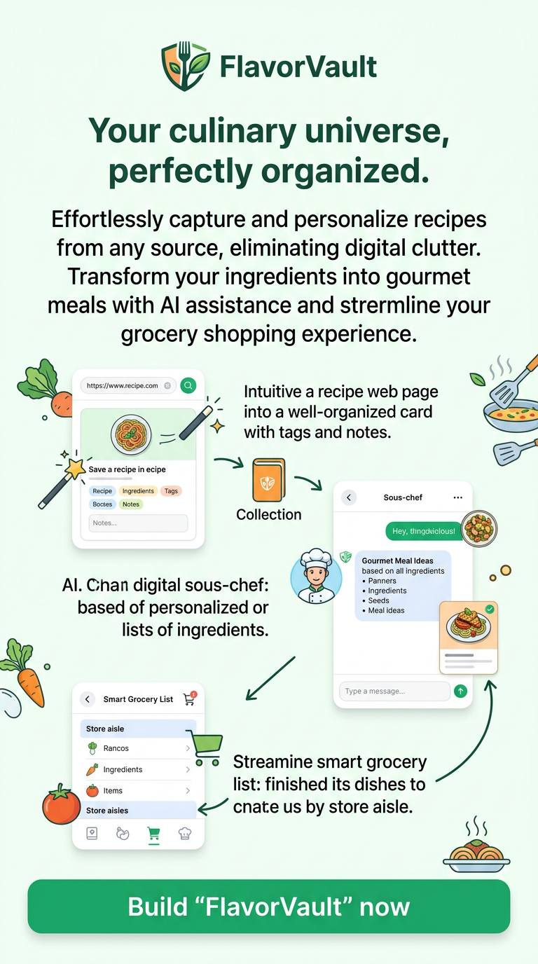 Your culinary universe, perfectly organized.