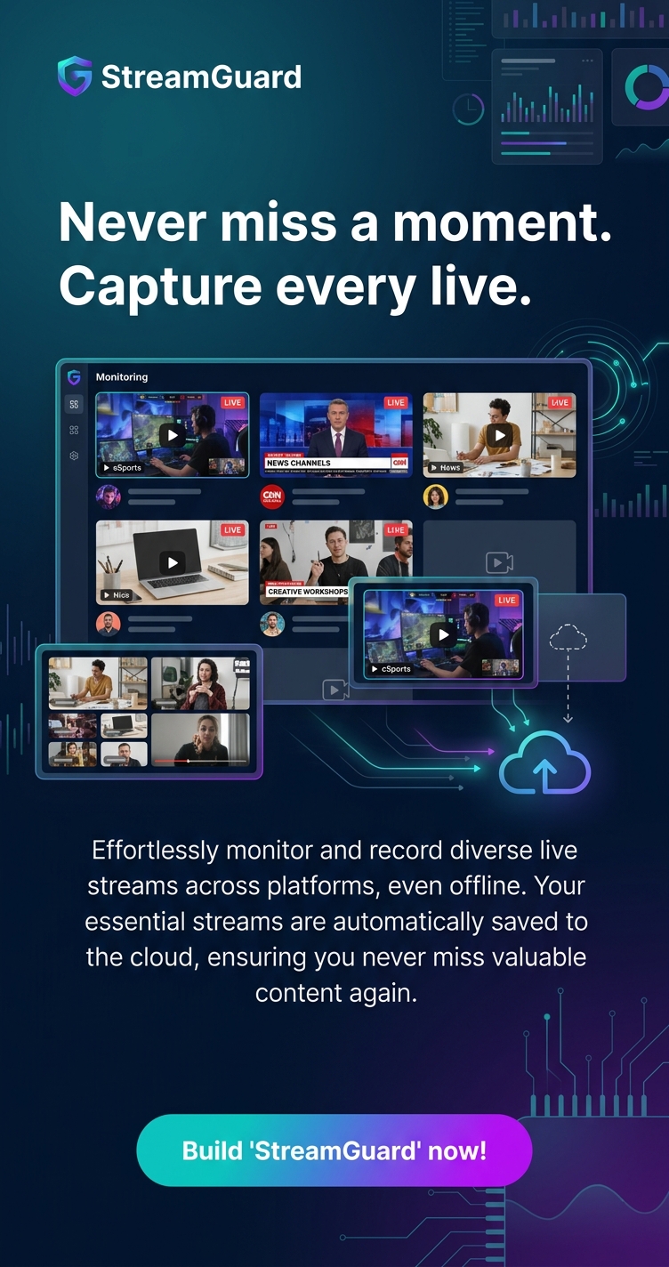 Never miss a moment. Capture every live.