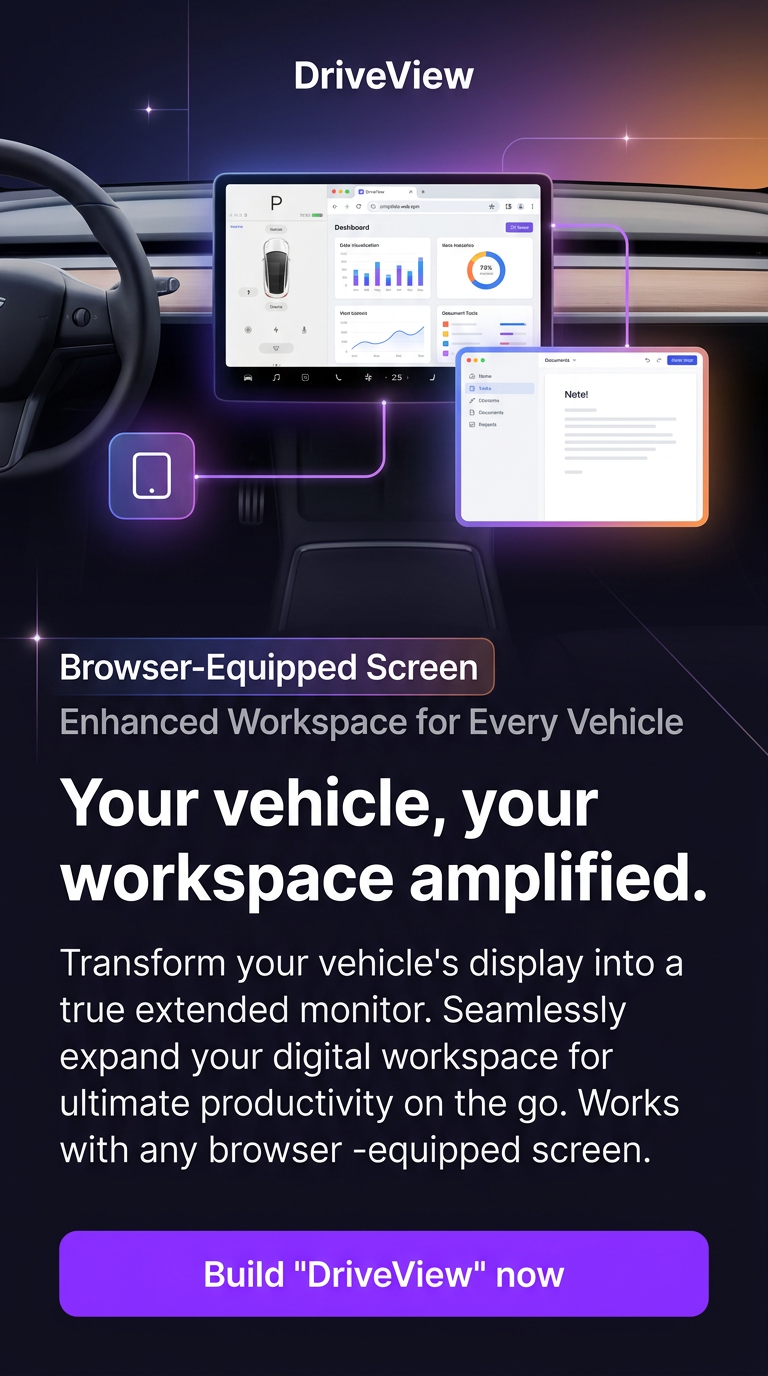 Your vehicle, your workspace amplified.