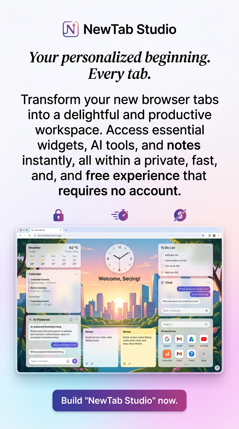 Your personalized beginning. Every tab.