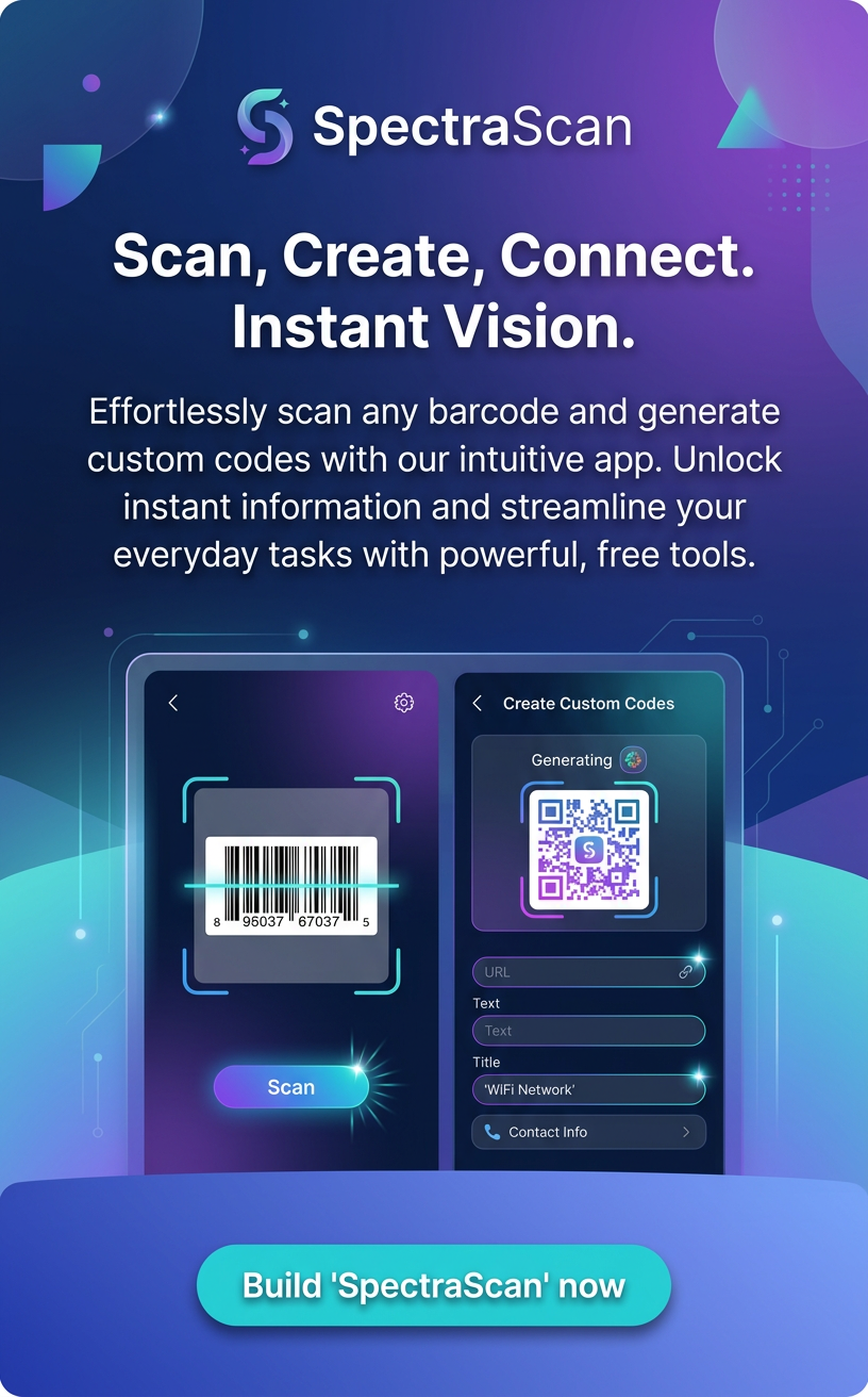 Scan, Create, Connect. Instant Vision.