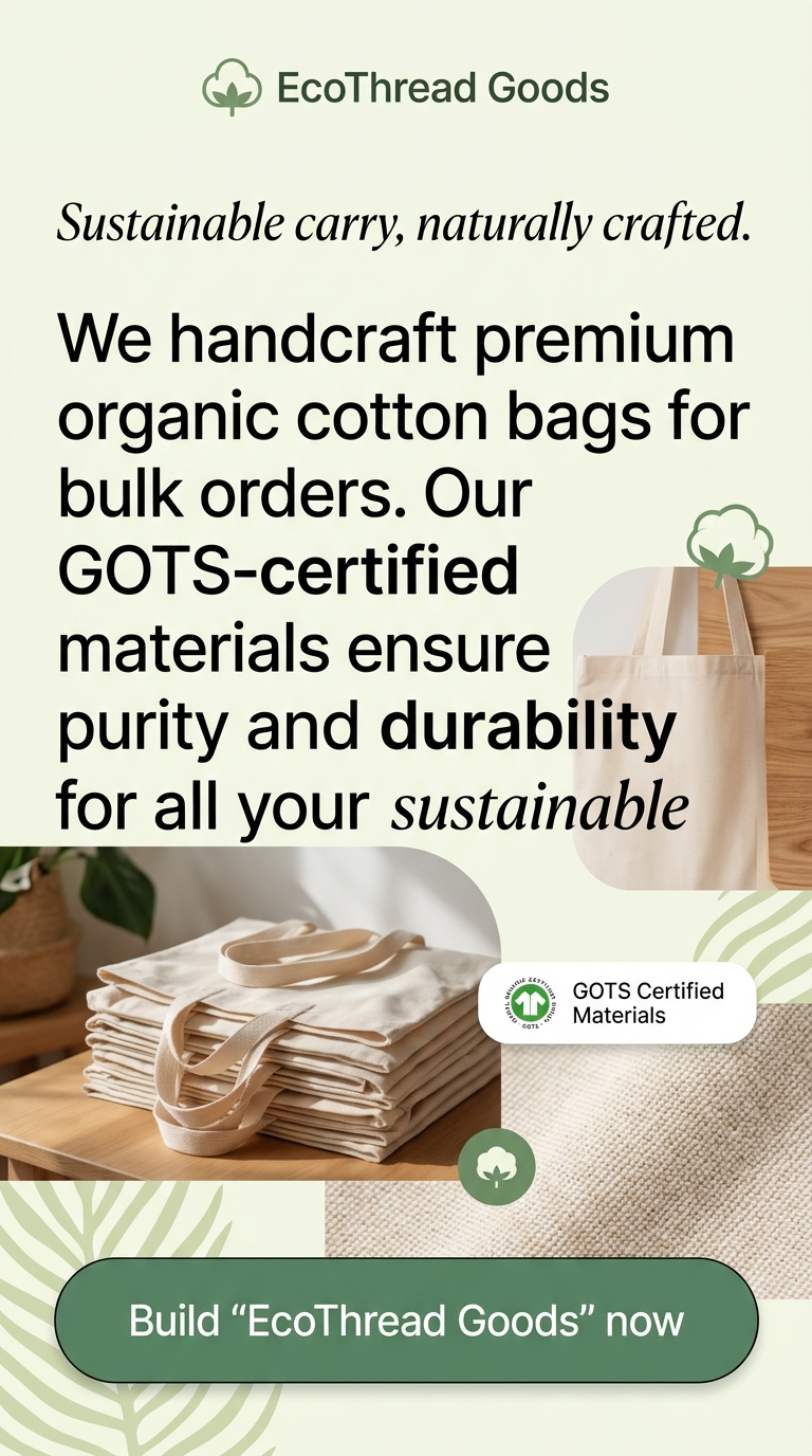 Sustainable carry, naturally crafted.