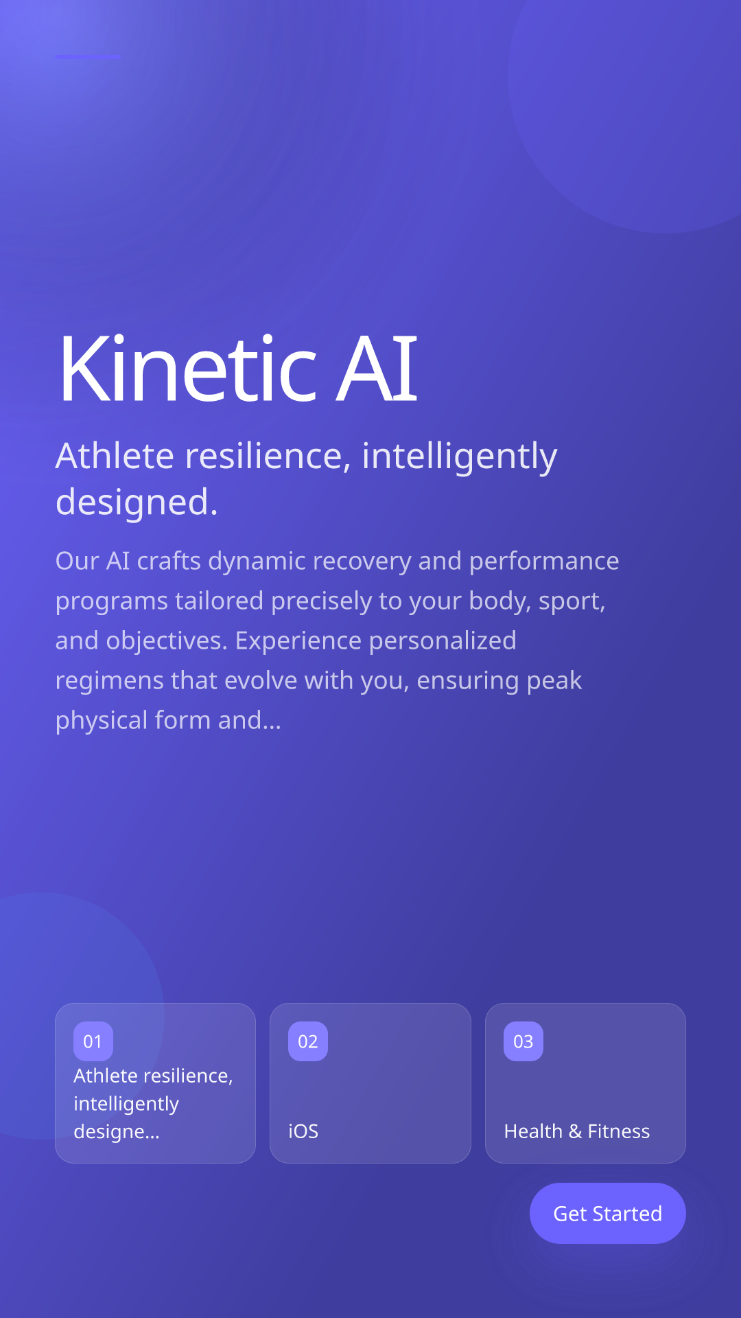 Athlete resilience, intelligently designed.