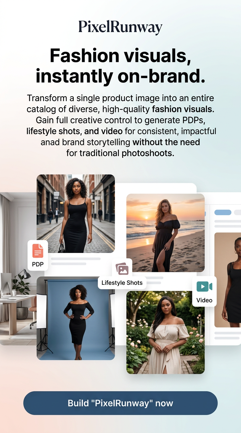 Fashion visuals, instantly on-brand.