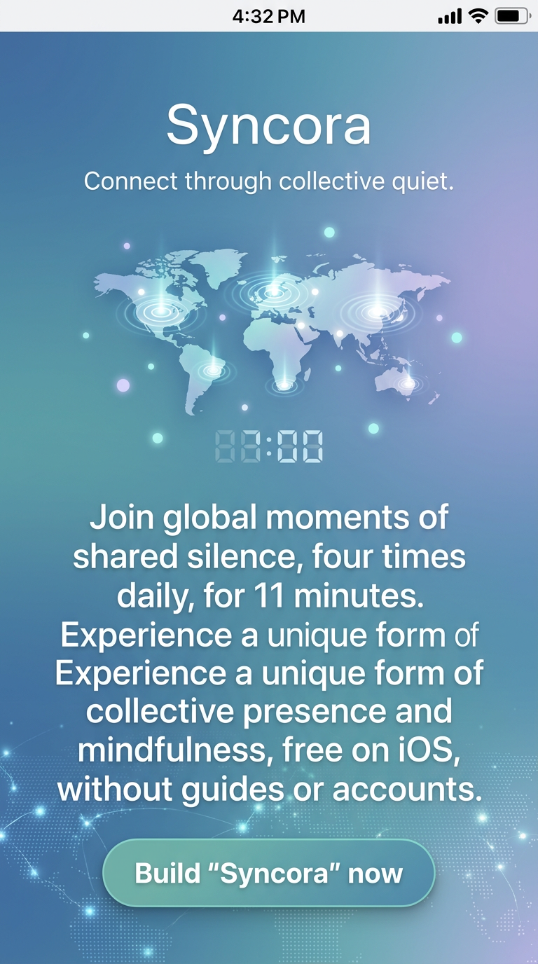 Connect through collective quiet.