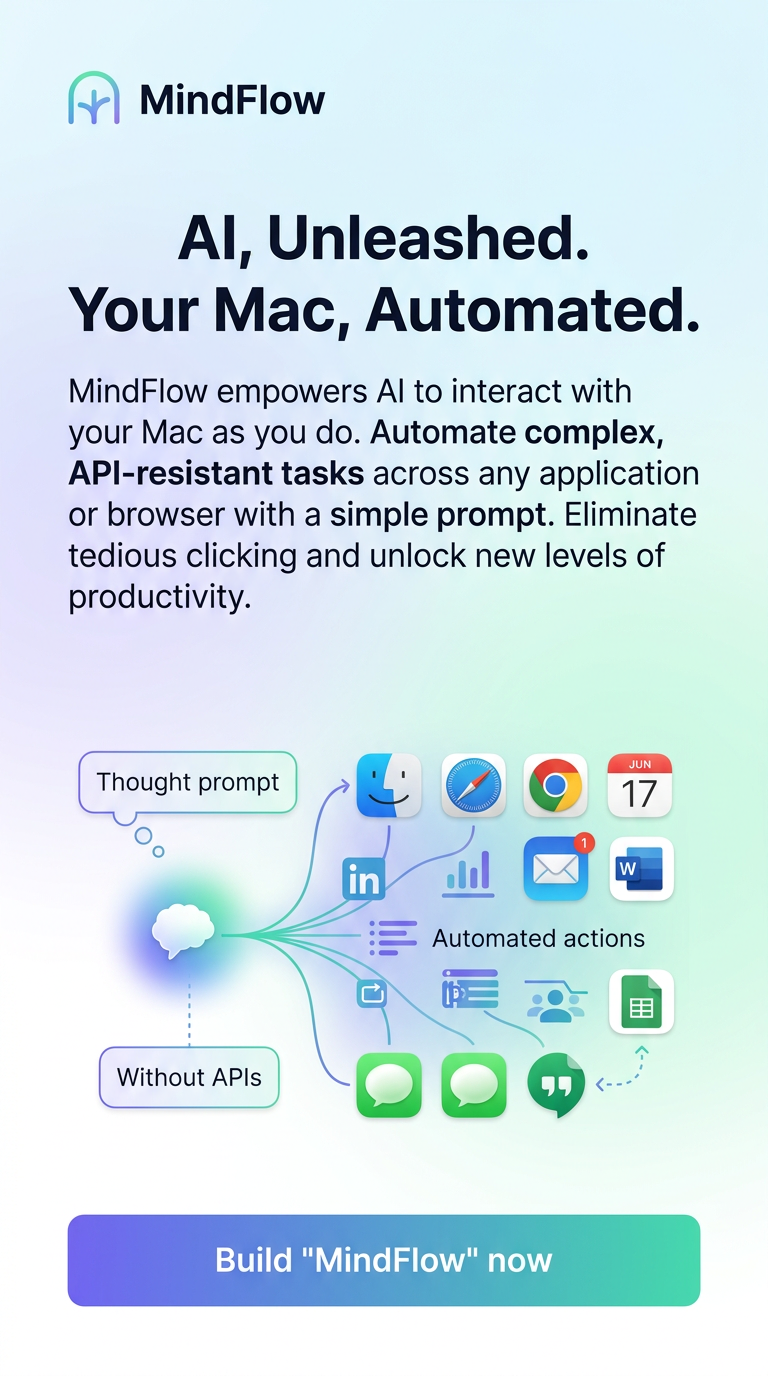 AI, Unleashed. Your Mac, Automated.