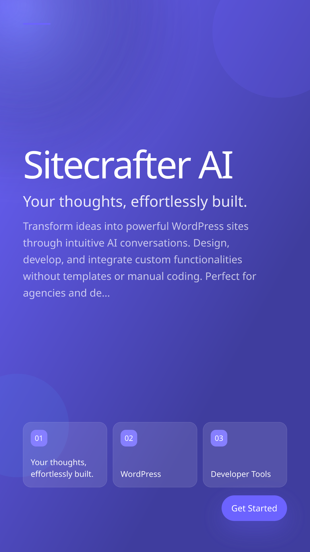 Your thoughts, effortlessly built.