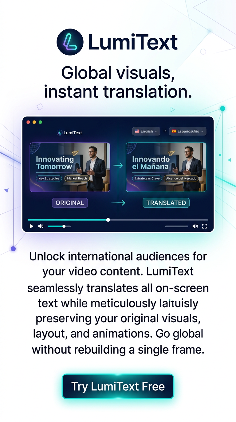 Global visuals, instant translation.