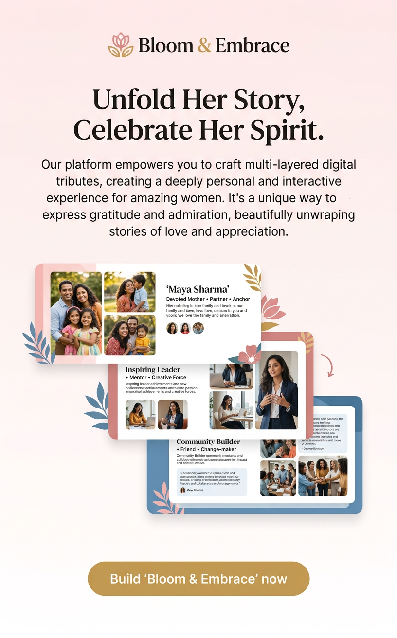 Unfold Her Story, Celebrate Her Spirit.