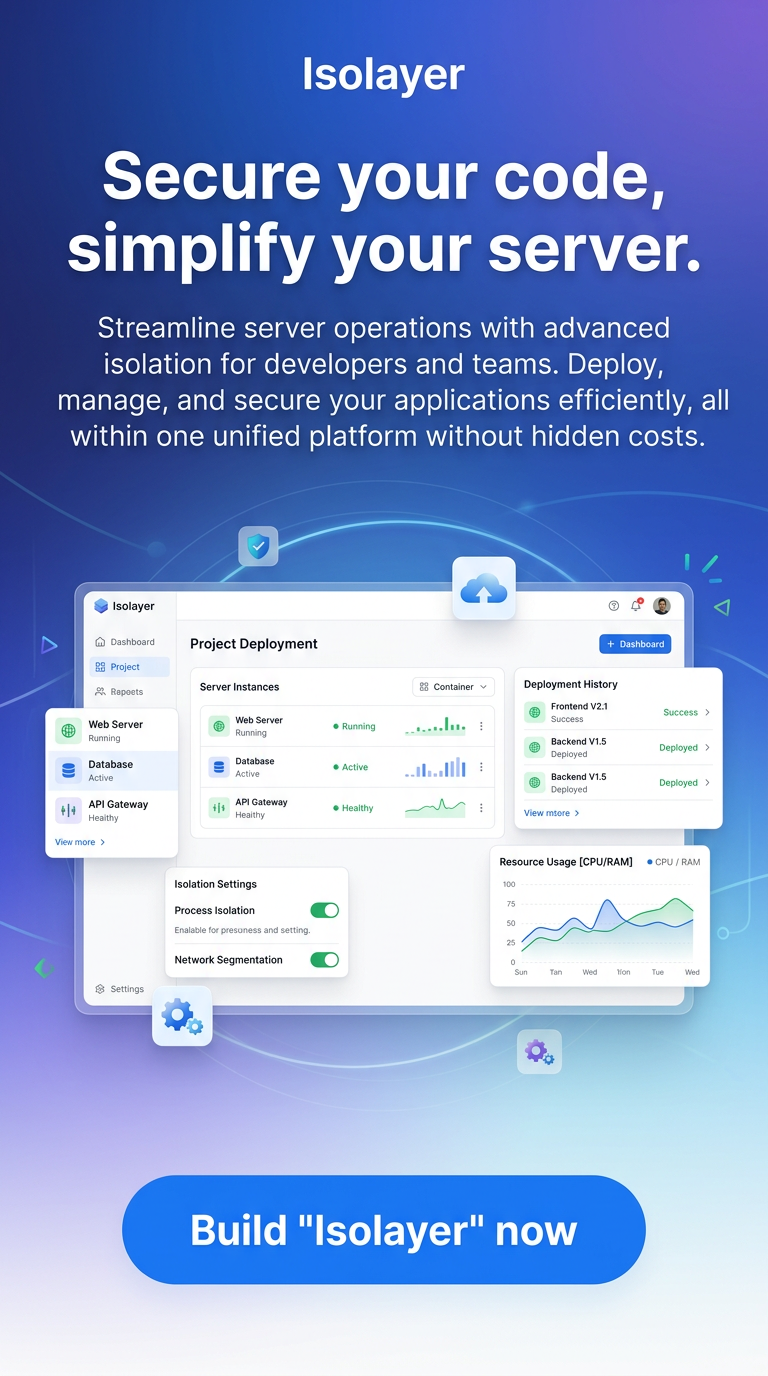 Secure your code, simplify your server.
