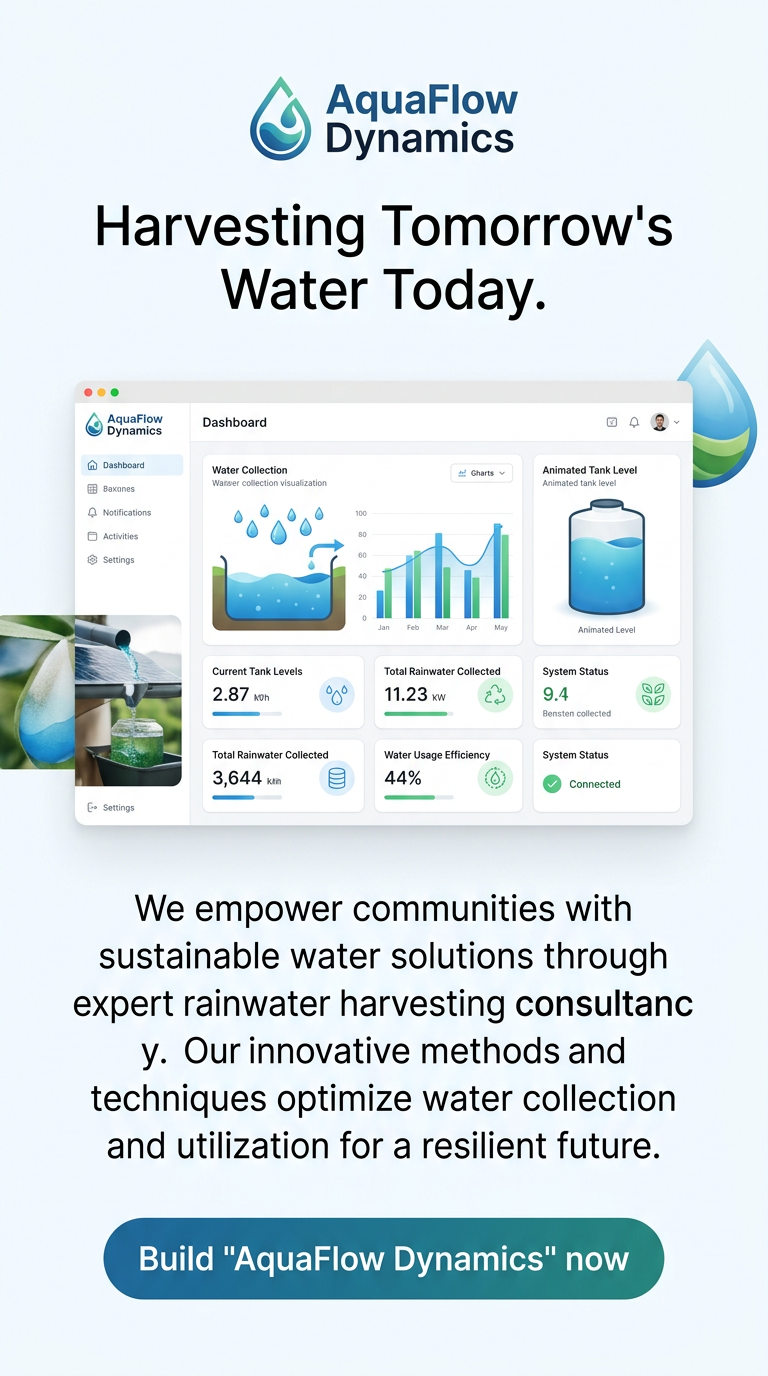 Harvesting Tomorrow's Water Today.