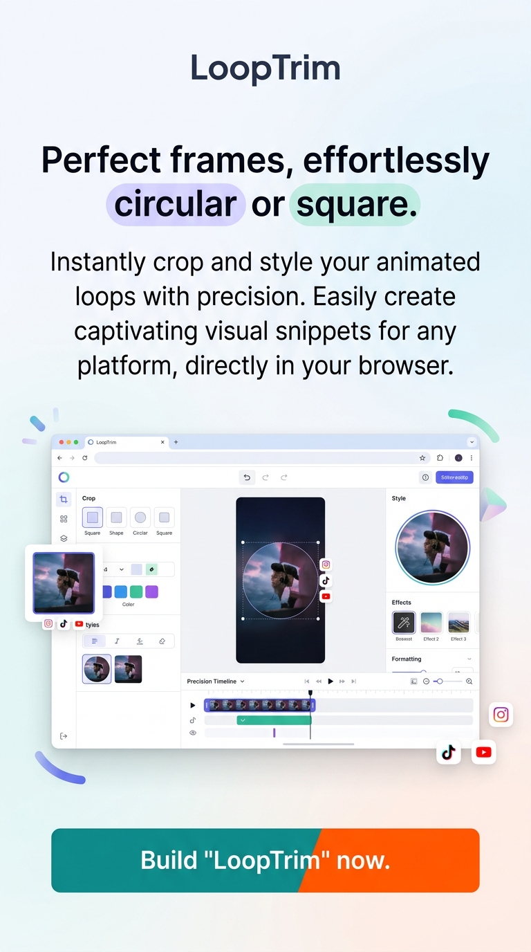 Perfect frames, effortlessly circular or square.