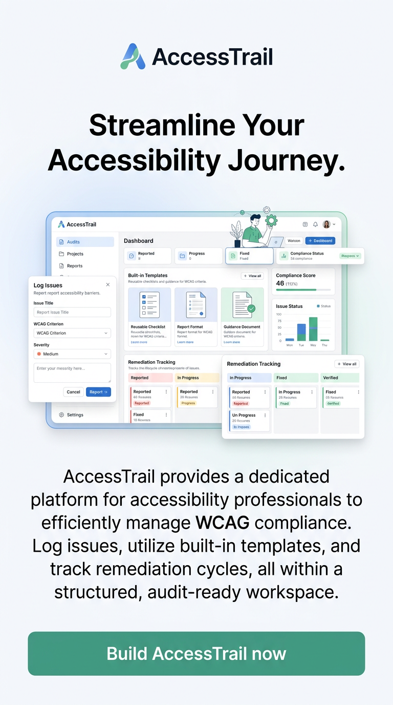 Streamline Your Accessibility Journey.