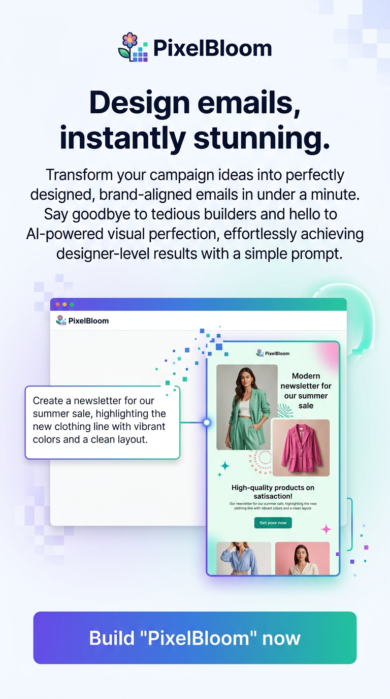 Design emails, instantly stunning.