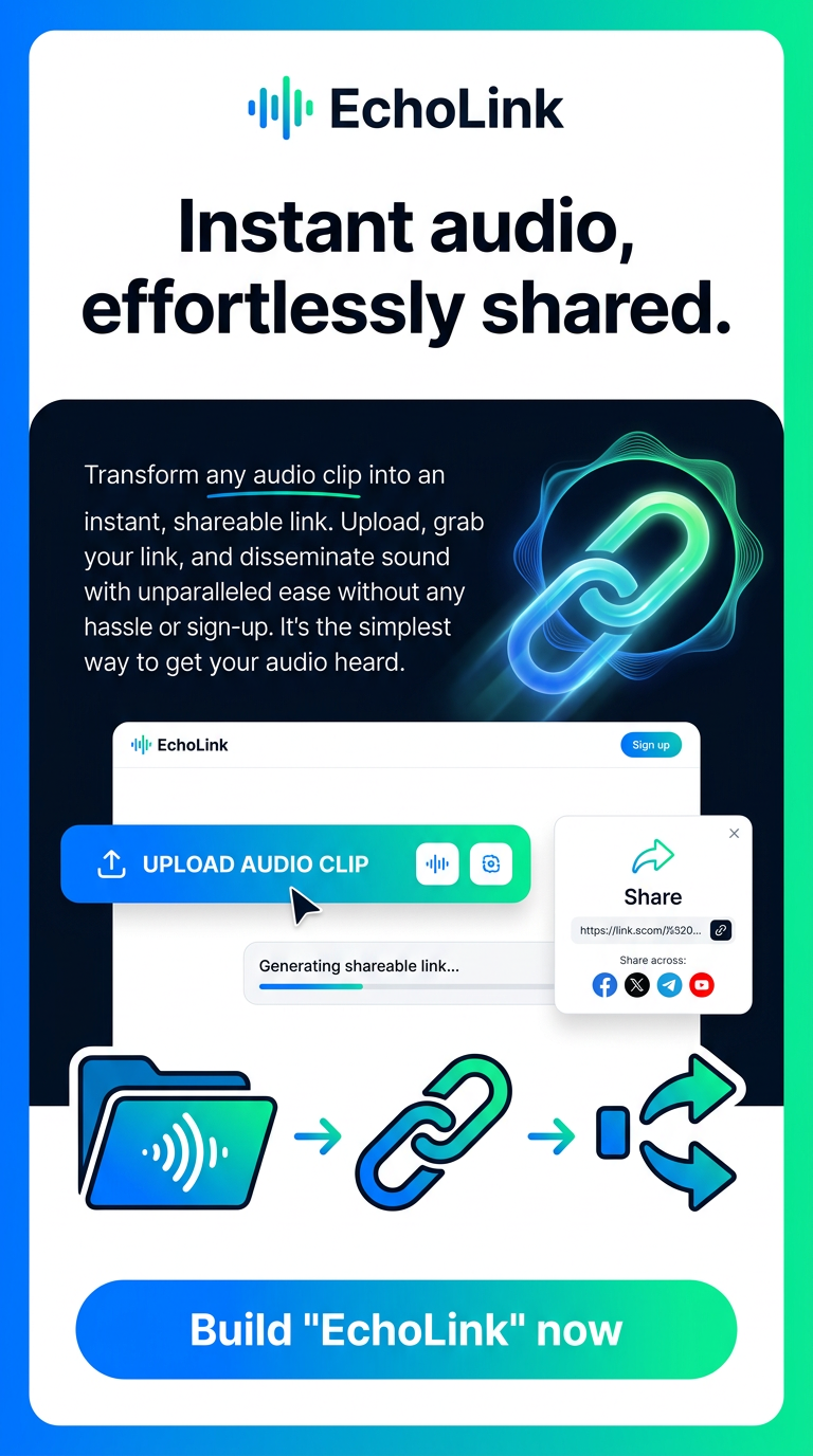 Instant audio, effortlessly shared.