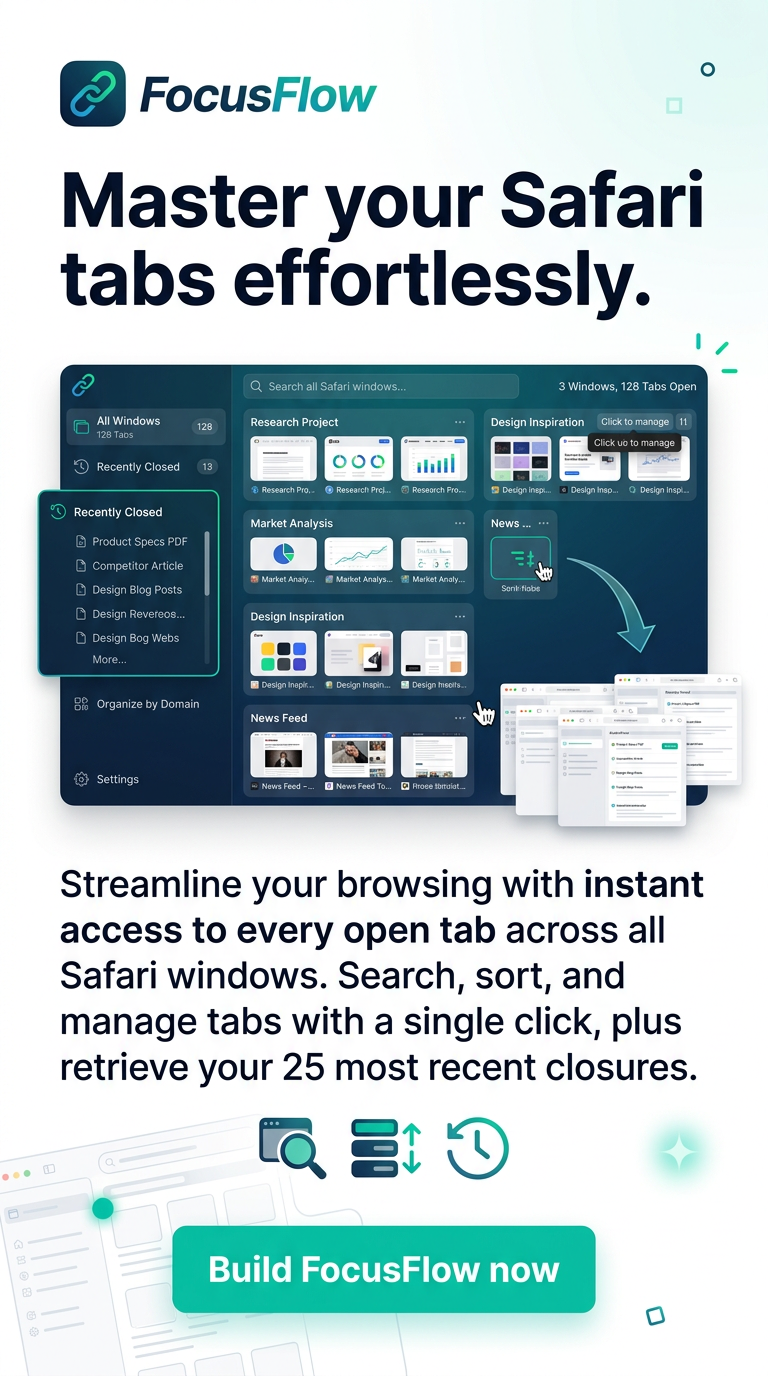 Master your Safari tabs effortlessly.
