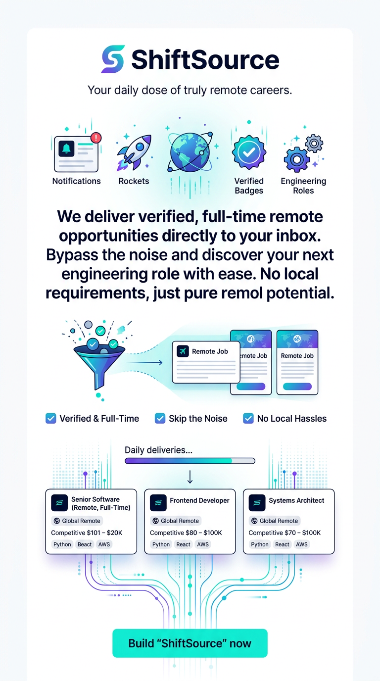 Your daily dose of truly remote careers.