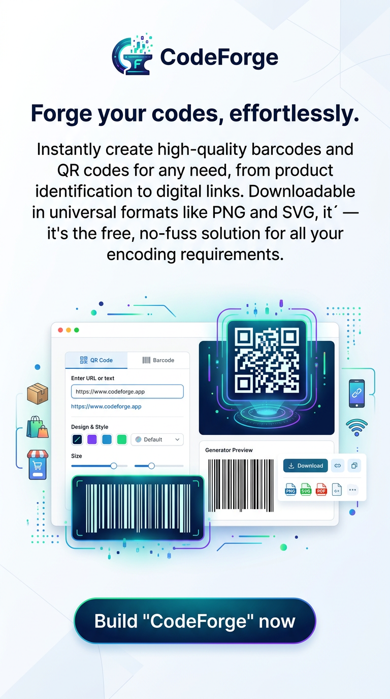 Forge your codes, effortlessly.