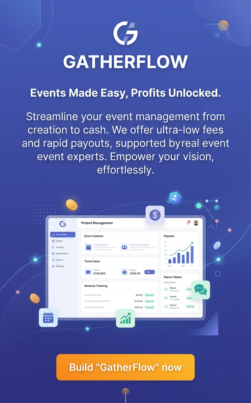 Events Made Easy, Profits Unlocked.