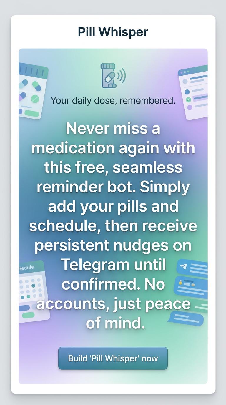 Your daily dose, remembered.