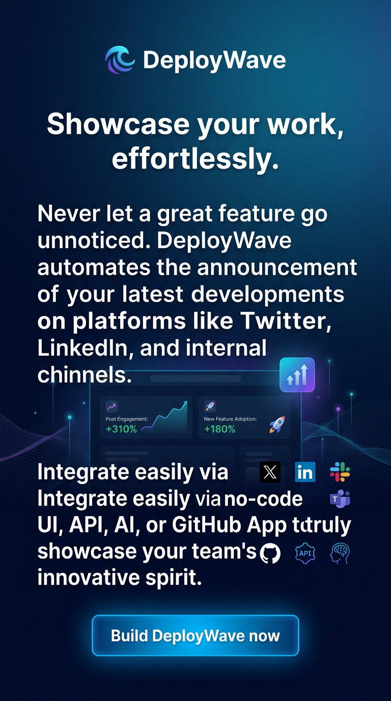 Showcase your work, effortlessly.