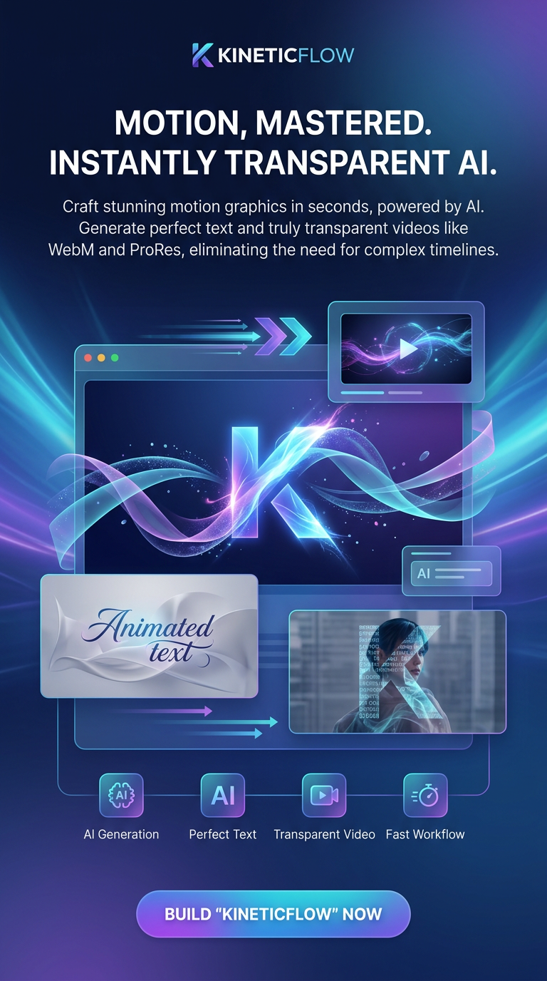 Motion, mastered. Instantly transparent AI.