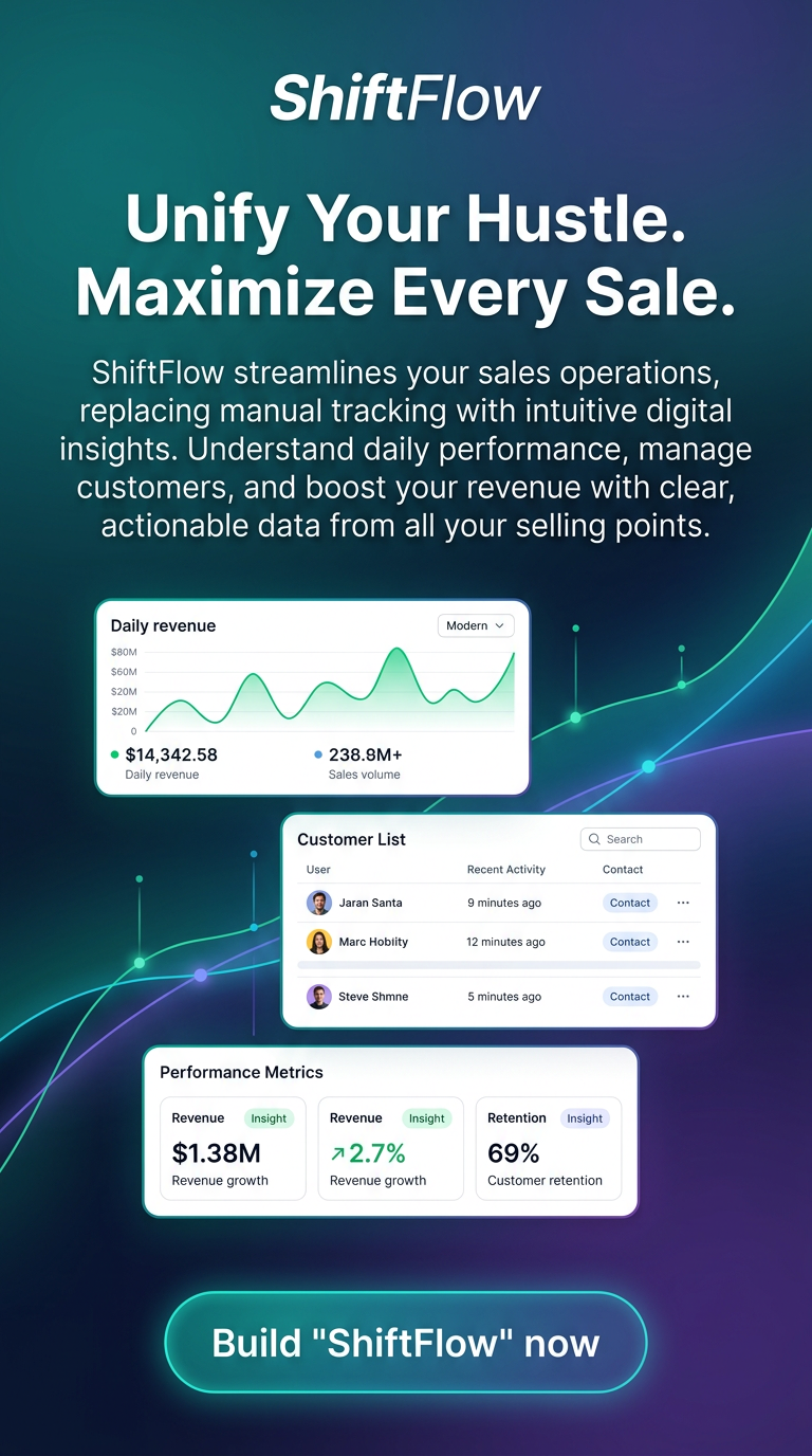Unify Your Hustle. Maximize Every Sale.