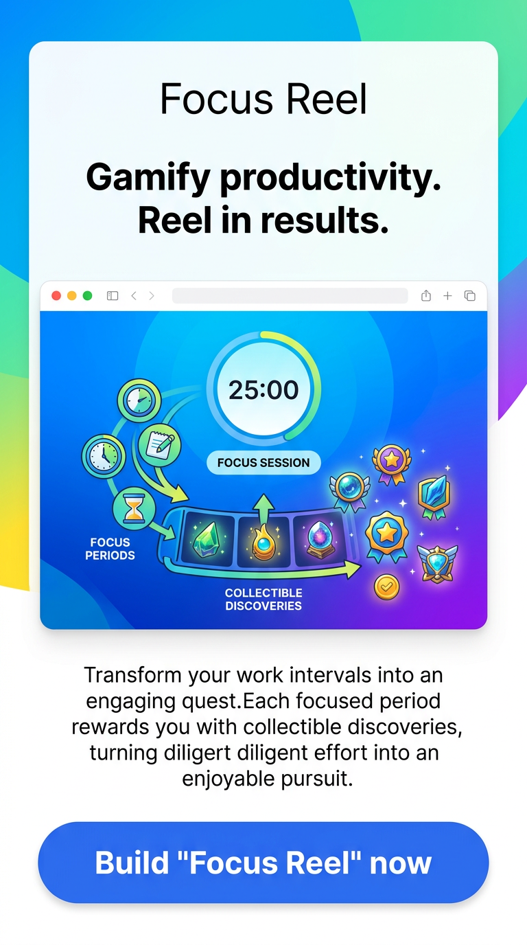 Gamify productivity. Reel in results.