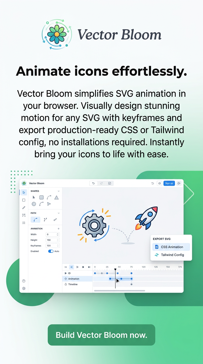 Animate icons effortlessly.