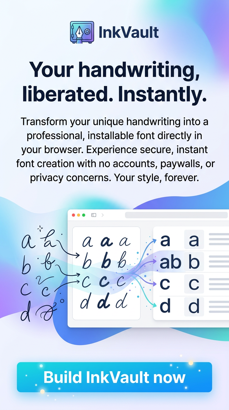 Your handwriting, liberated. Instantly.