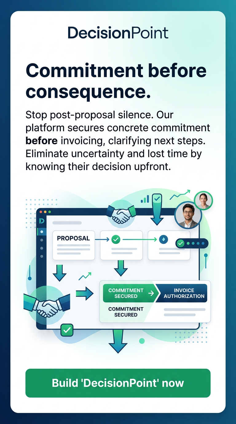 Commitment before consequence.