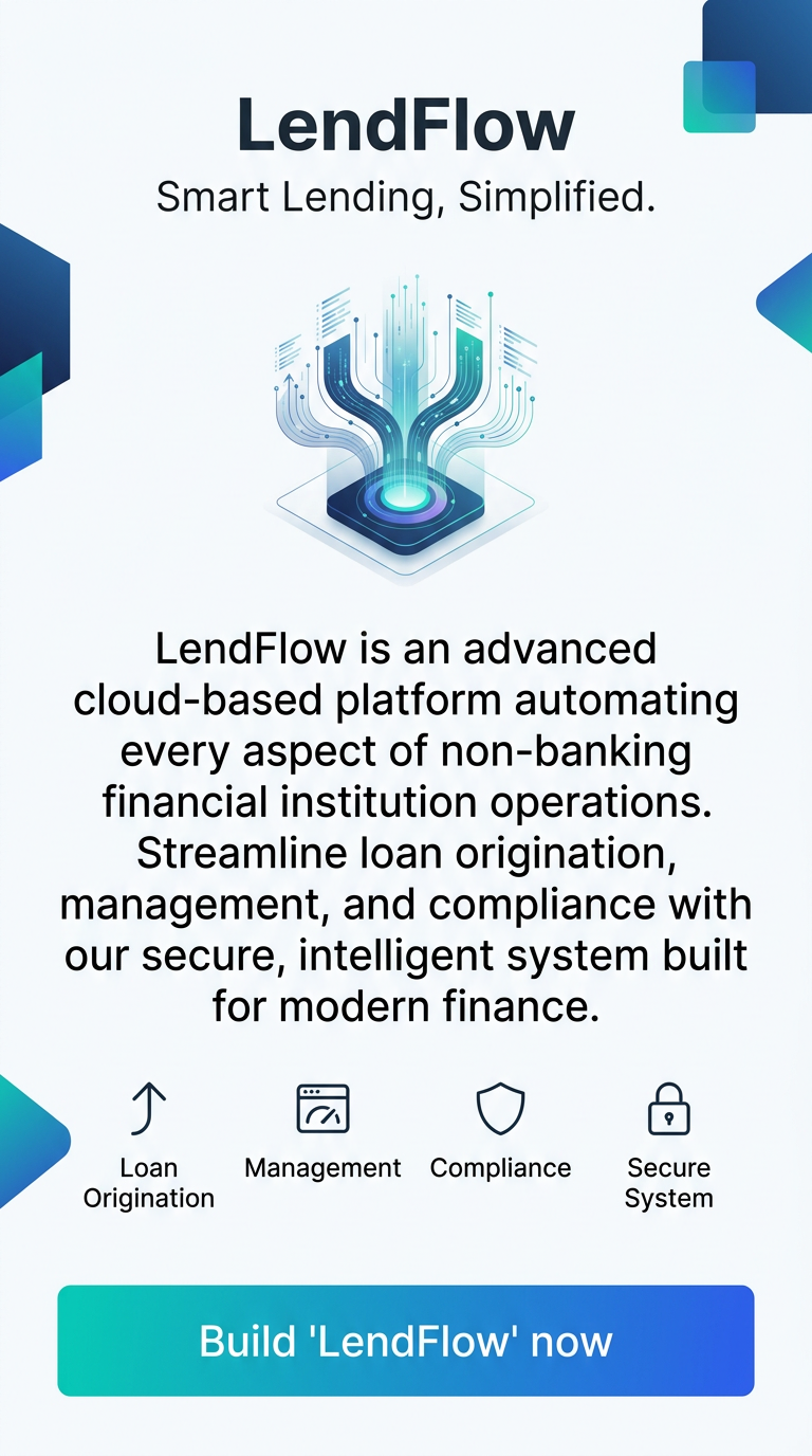 Smart Lending, Simplified.