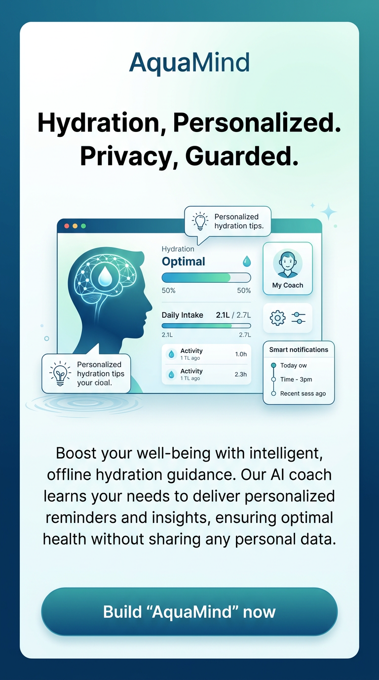 Hydration, Personalized. Privacy, Guarded.
