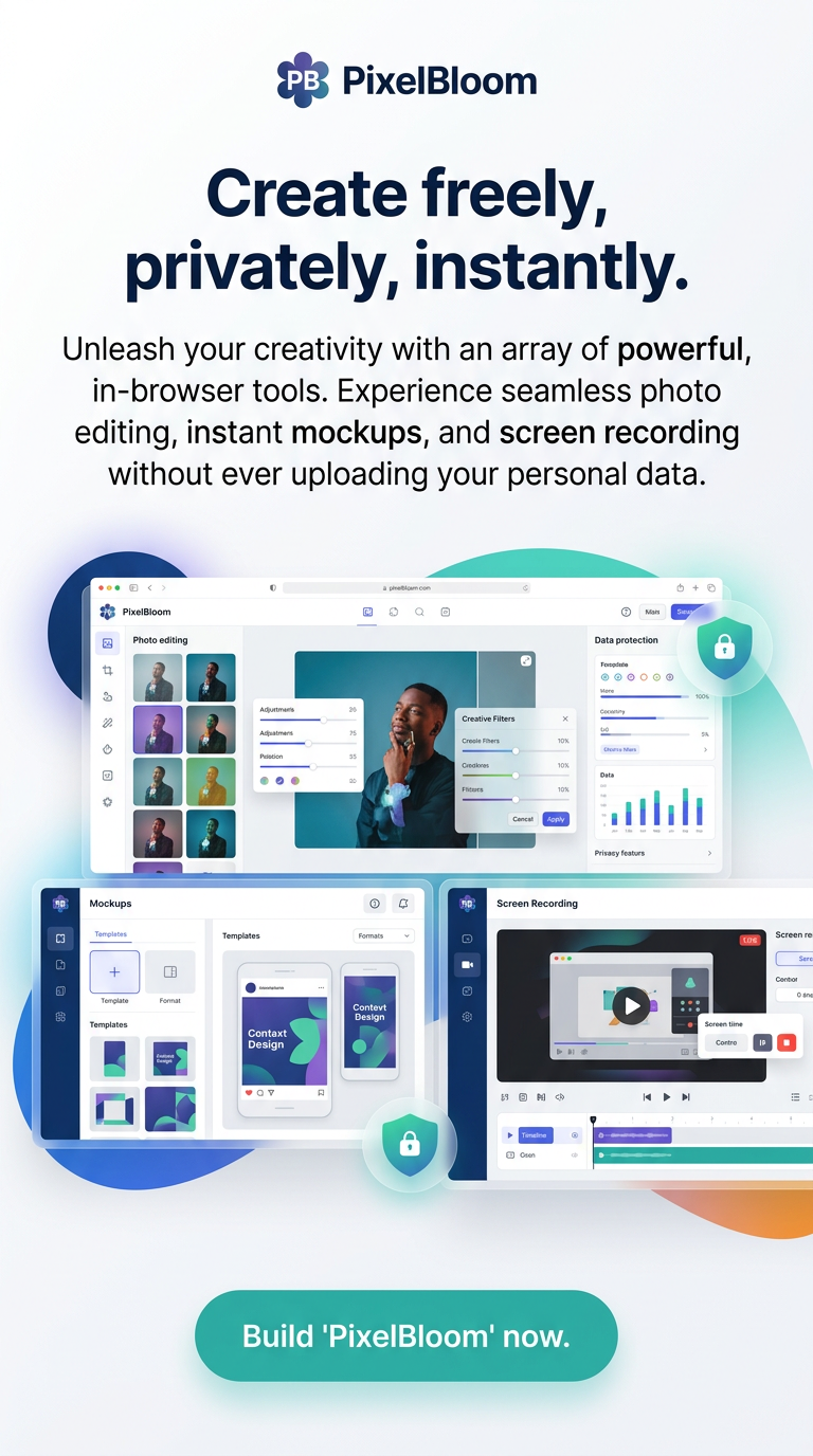 Create freely, privately, instantly.