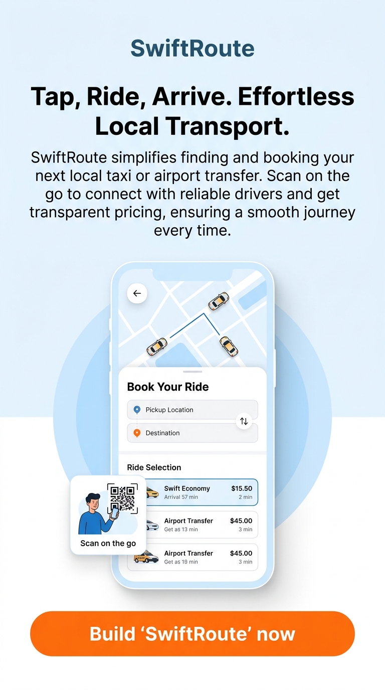 Tap, Ride, Arrive. Effortless Local Transport.