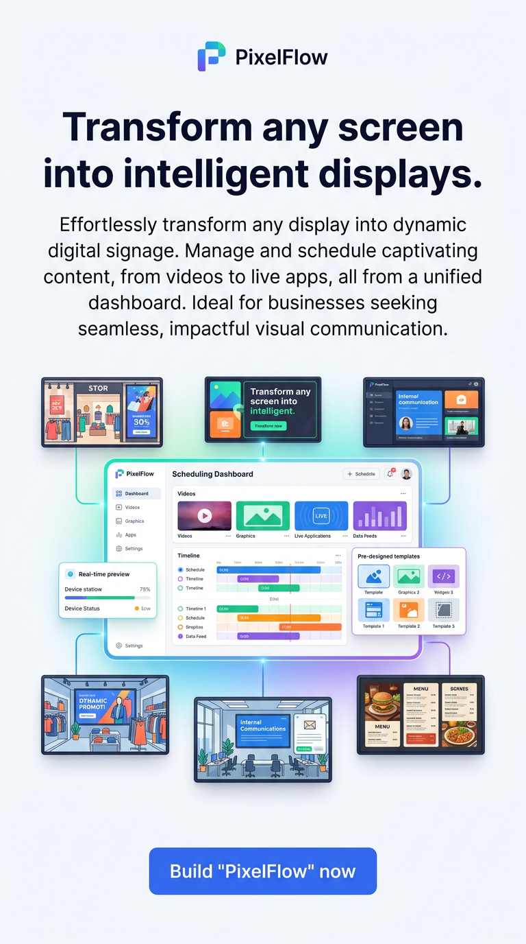 Transform any screen into intelligent displays.