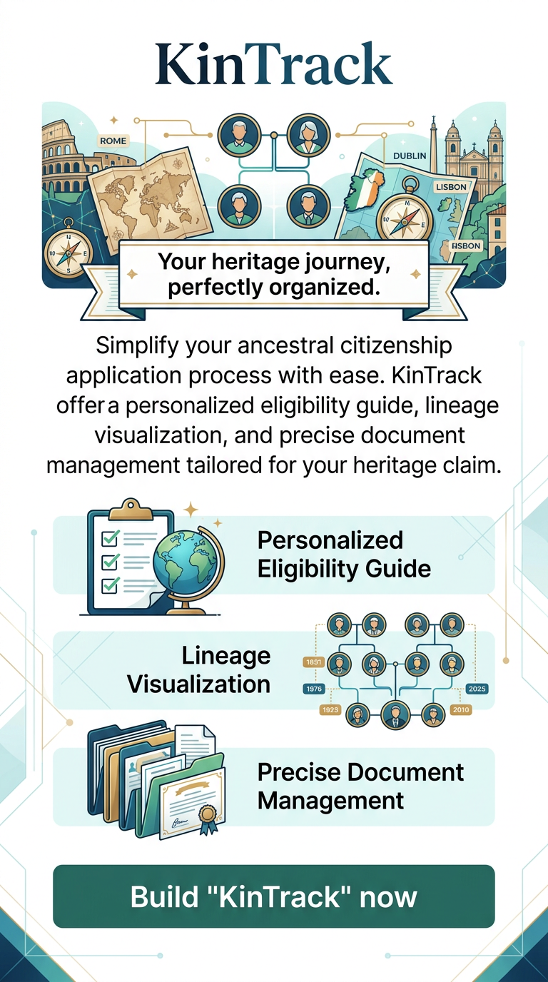 Your heritage journey, perfectly organized.