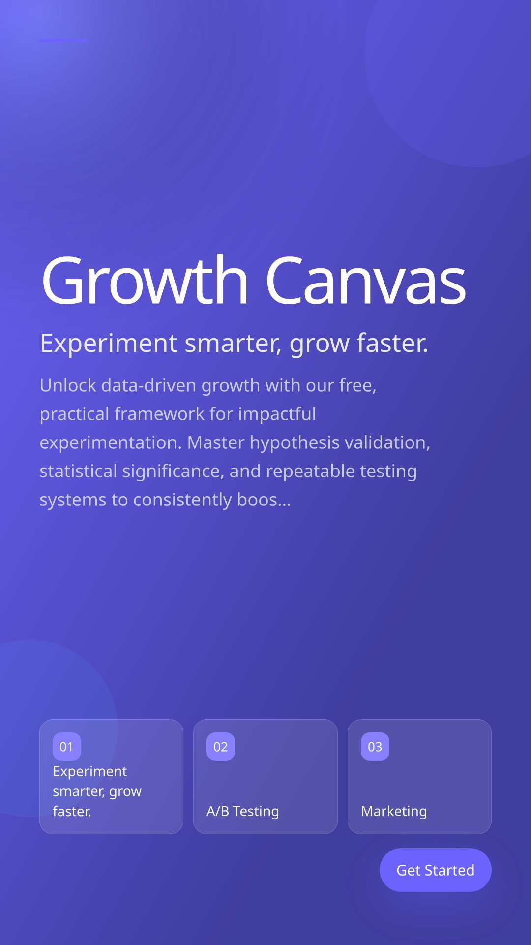 Experiment smarter, grow faster.