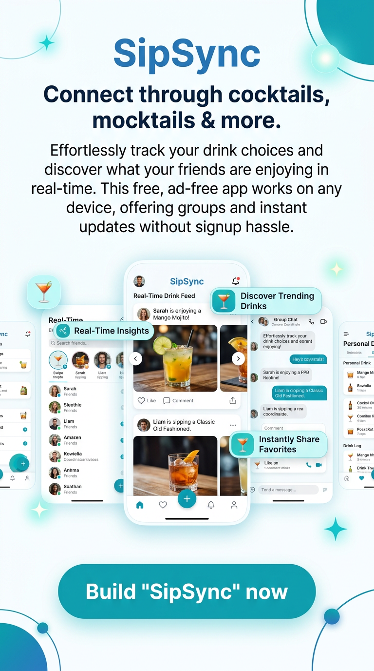 Connect through cocktails, mocktails & more.