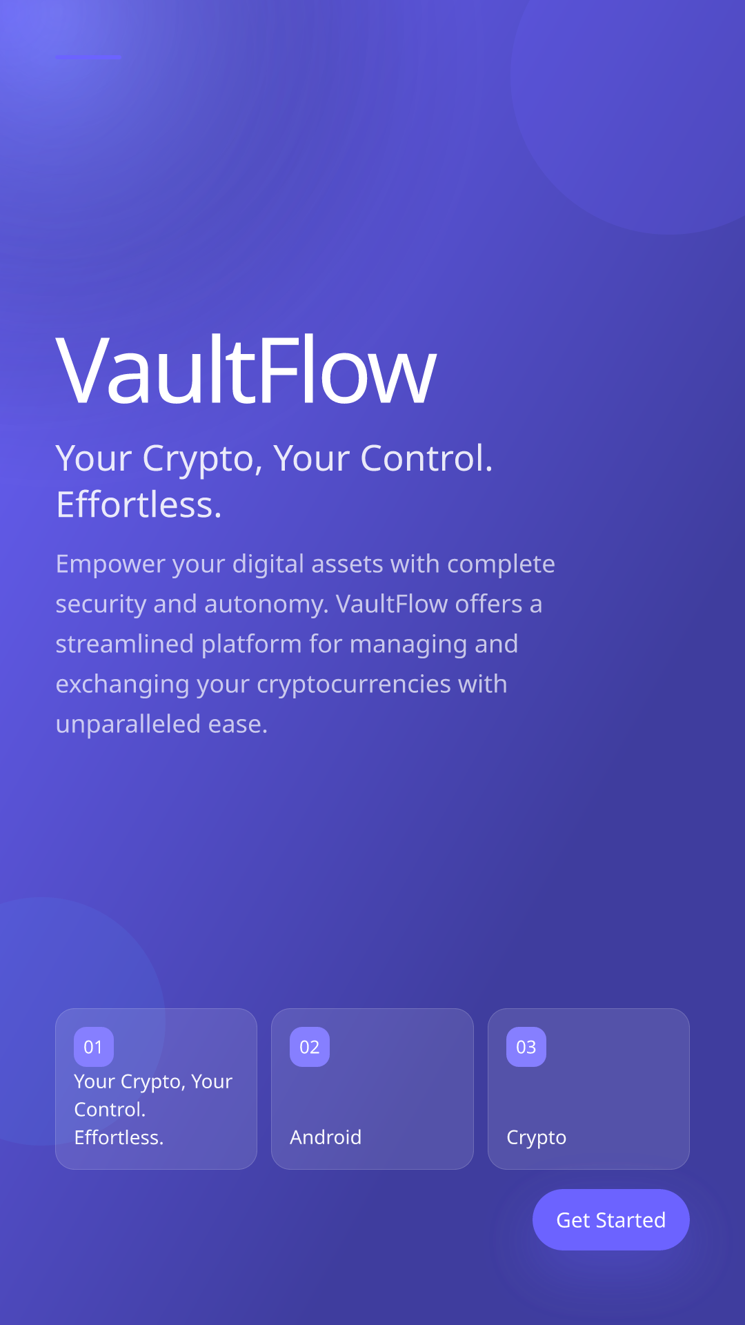Your Crypto, Your Control. Effortless.