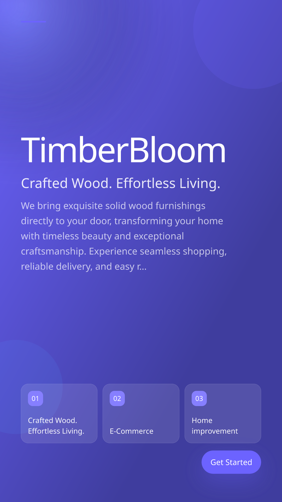 Crafted Wood. Effortless Living.