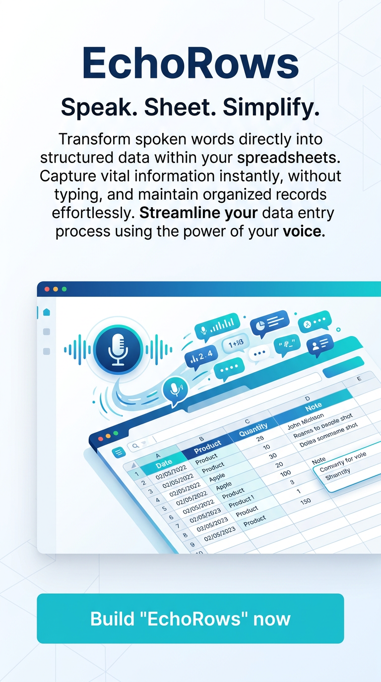 Speak. Sheet. Simplify.
