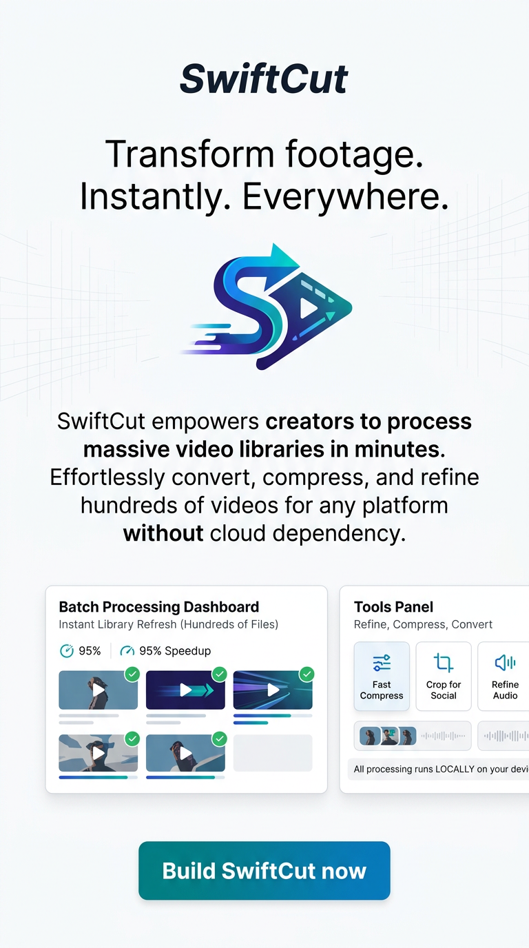 Transform footage. Instantly. Everywhere.