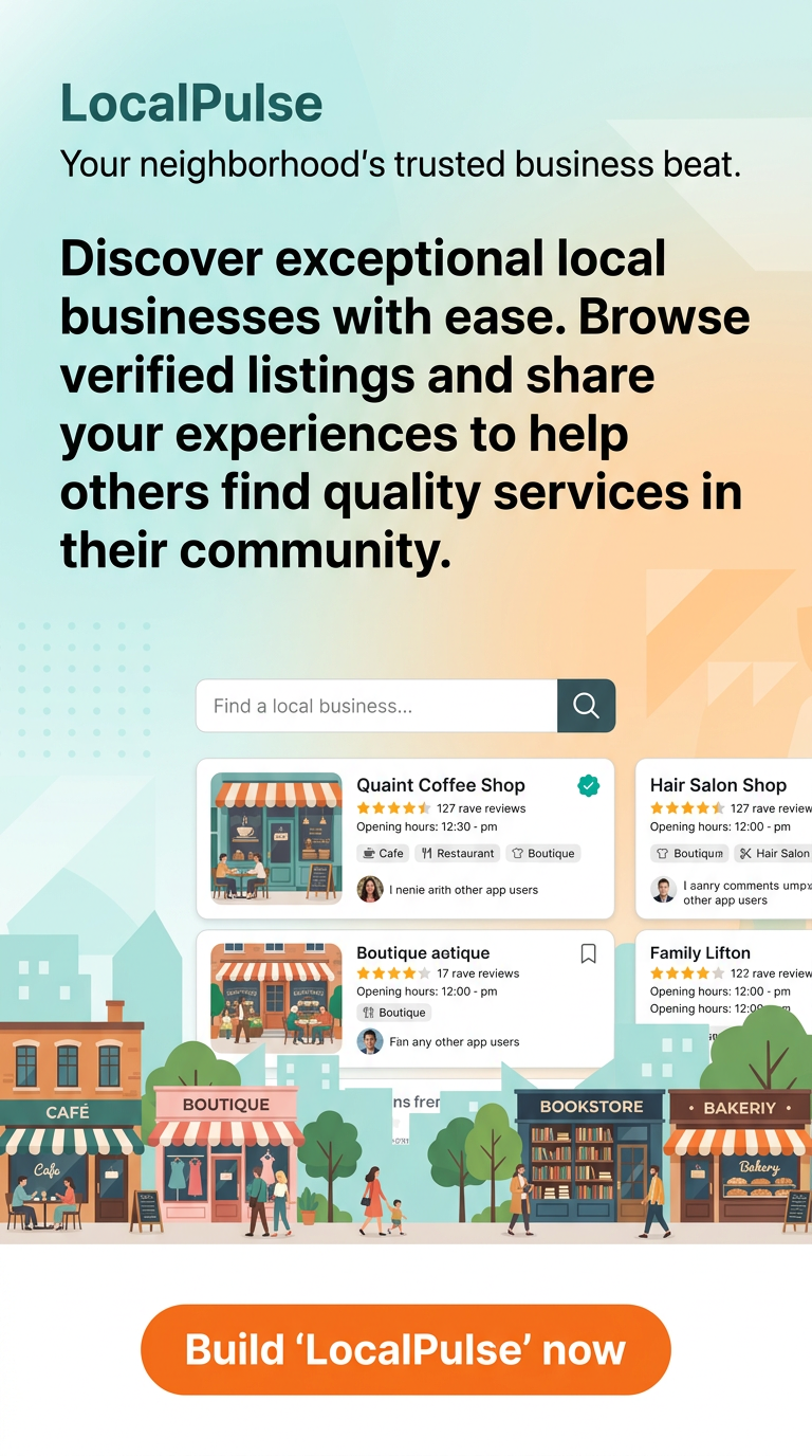 Your neighborhood's trusted business beat.