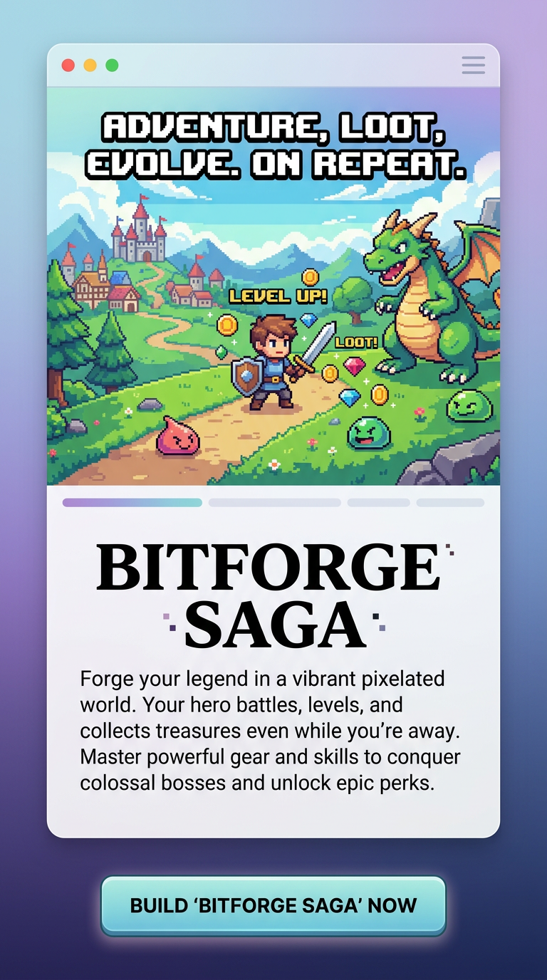 Adventure, Loot, Evolve. On repeat.