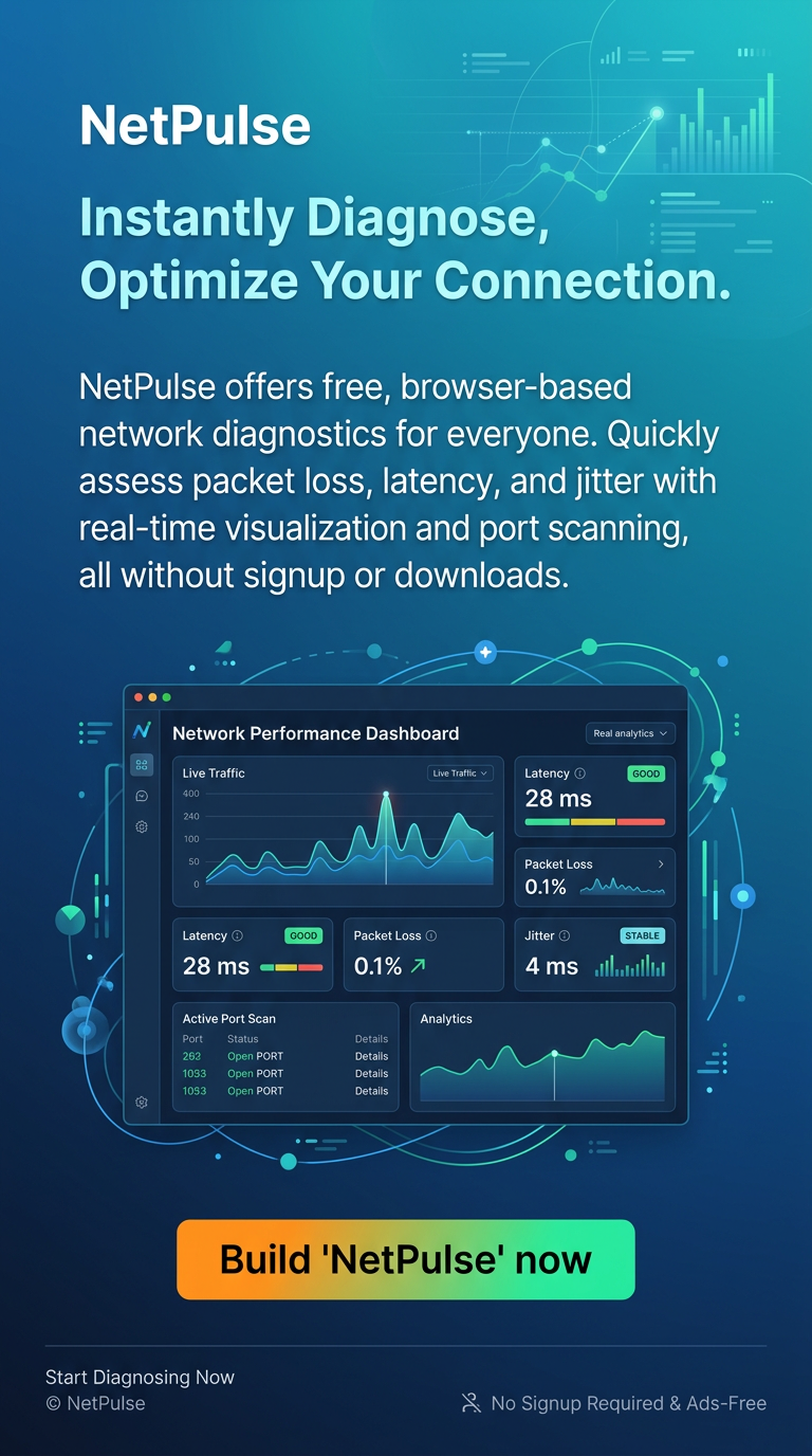 Instantly Diagnose, Optimize Your Connection.