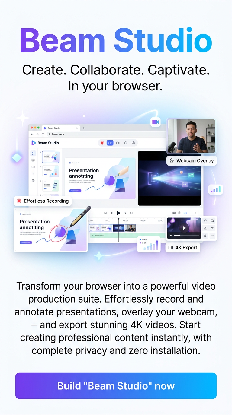 Create. Collaborate. Captivate. In your browser.