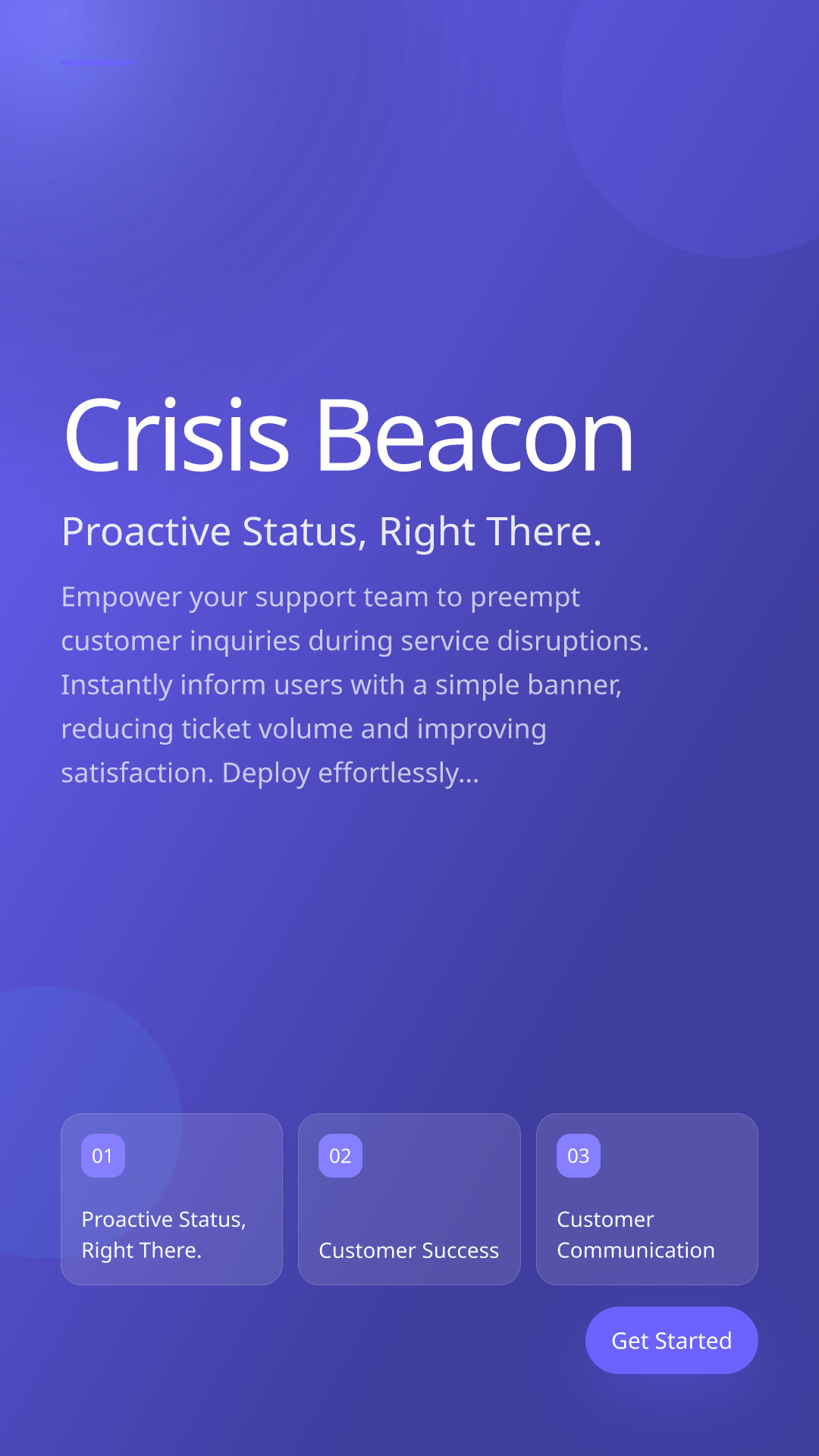 Proactive Status, Right There.